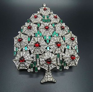Cristobal london xmas tree brooch